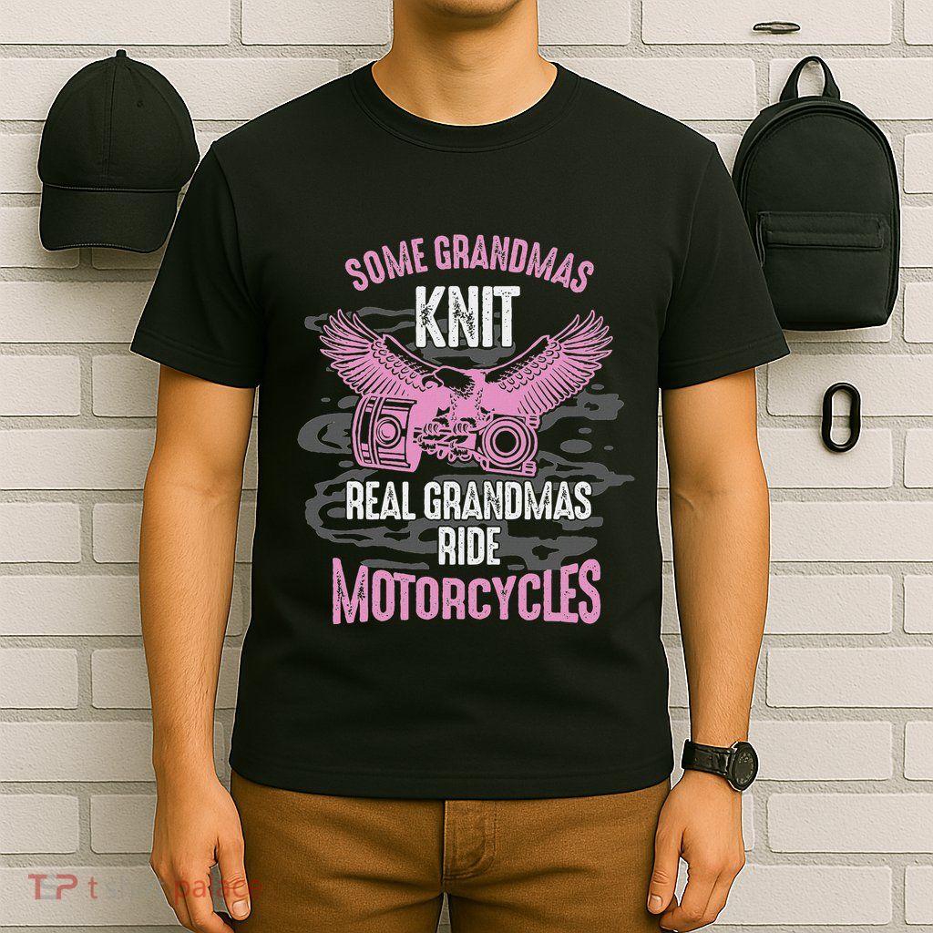 Motorcyclist Grandmother Motorist Cyclist Grandma T-Shirt