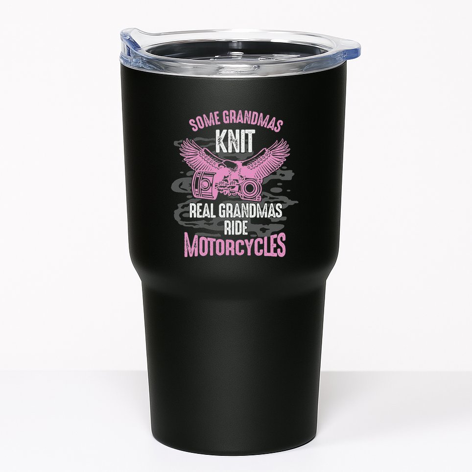 Motorcyclist Grandmother Motorist Cyclist Grandma Tumbler