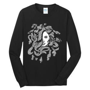 Medusa Greek Mythology Snake Lover Tall Long Sleeve T-Shirt