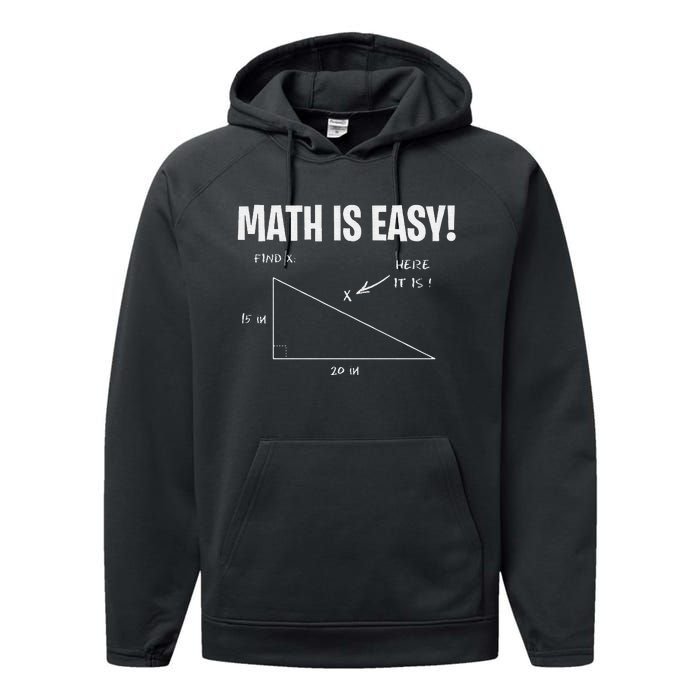 Math Geometry Mathematicians Performance Fleece Hoodie