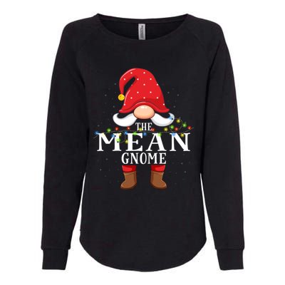 Mean Gnome Matching Christmas Family Pajama Funny Gift Womens California Wash Sweatshirt