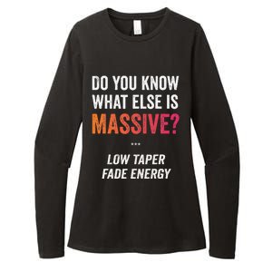 Massive Gaming Meme Funny Low Taper Fade Energy Meme Womens CVC Long Sleeve Shirt