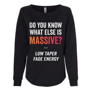 Massive Gaming Meme Funny Low Taper Fade Energy Meme Womens California Wash Sweatshirt