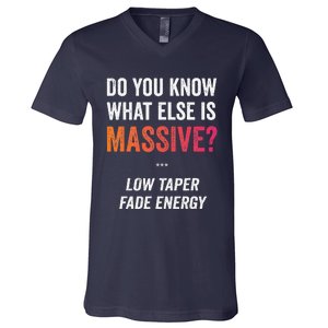 Massive Gaming Meme Funny Low Taper Fade Energy Meme V-Neck T-Shirt