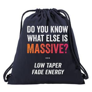 Massive Gaming Meme Funny Low Taper Fade Energy Meme Drawstring Bag