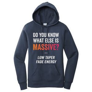 Massive Gaming Meme Funny Low Taper Fade Energy Meme Women's Pullover Hoodie