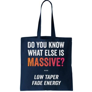 Massive Gaming Meme Funny Low Taper Fade Energy Meme Tote Bag