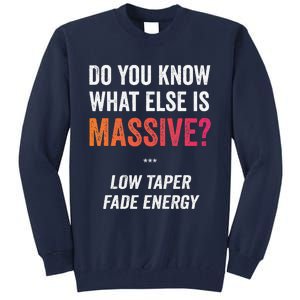 Massive Gaming Meme Funny Low Taper Fade Energy Meme Tall Sweatshirt