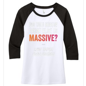 Massive Gaming Meme Funny Low Taper Fade Energy Meme Women's Tri-Blend 3/4-Sleeve Raglan Shirt