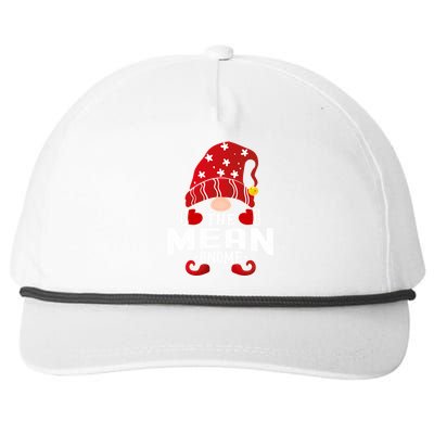 Mean Gnome Matching Christmas Pjs For Family Gift Snapback Five-Panel Rope Hat