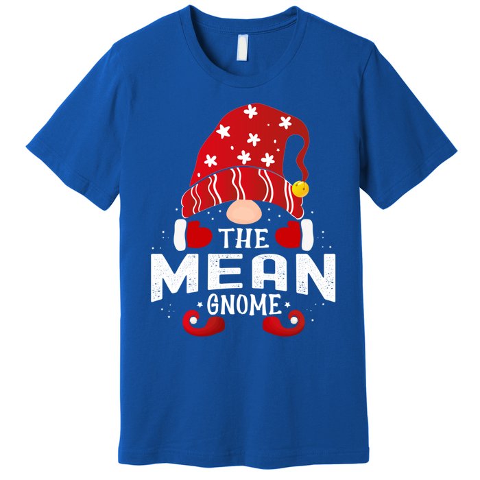 Mean Gnome Matching Christmas Pjs For Family Gift Premium T-Shirt