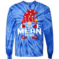 Mean Gnome Matching Christmas Pjs For Family Gift Tie-Dye Long Sleeve Shirt