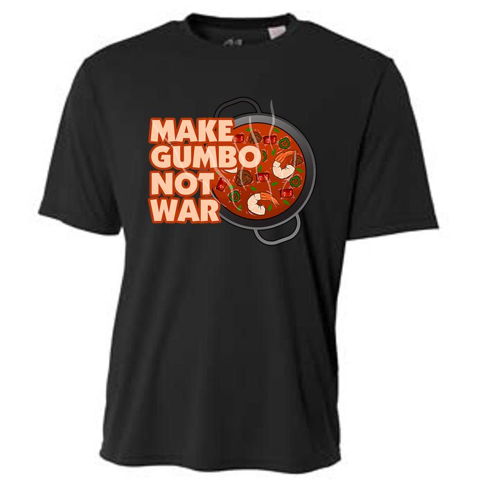 Make Gumbo Not War Louisiana Cooling Performance Crew T-Shirt