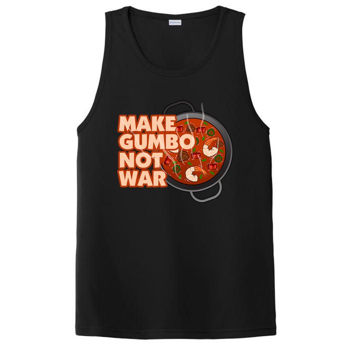 Make Gumbo Not War Louisiana PosiCharge Competitor Tank