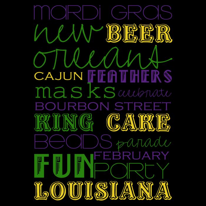 Mardi Gras New Orleans Festive Fun Party Drawstring Bag