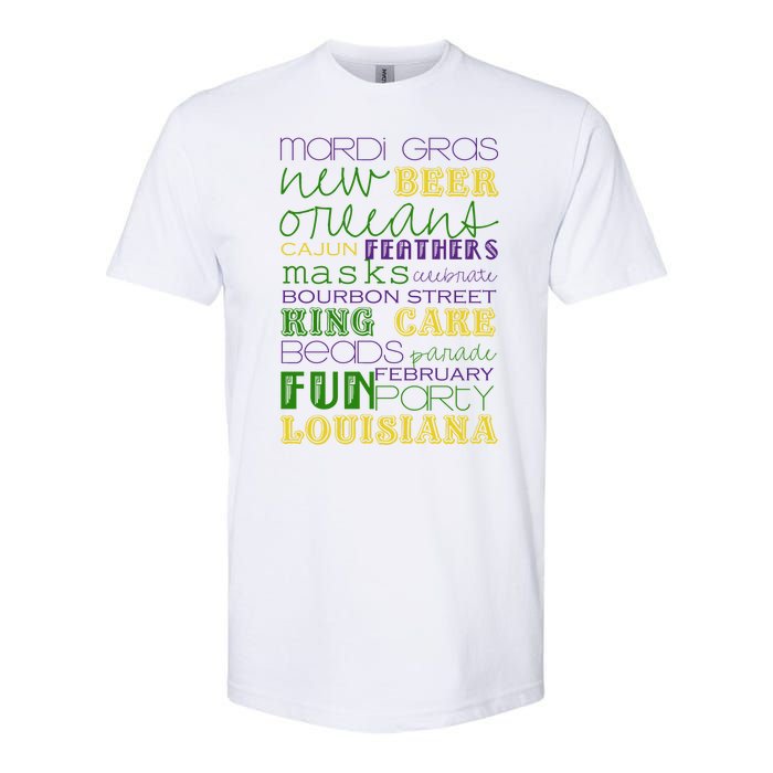 Mardi Gras New Orleans Festive Fun Party Softstyle CVC T-Shirt