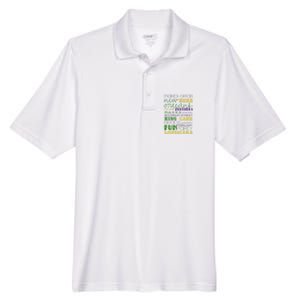 Mardi Gras New Orleans Festive Fun Party Men's Origin Performance Piqué Polo