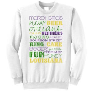 Mardi Gras New Orleans Festive Fun Party Sweatshirt