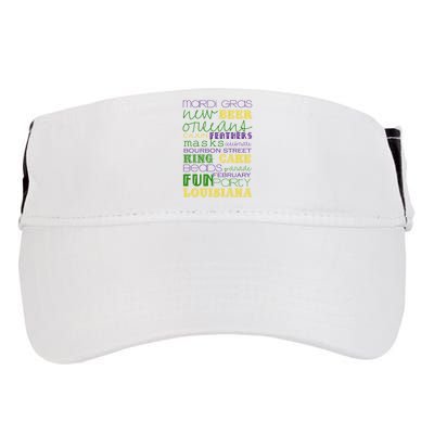 Mardi Gras New Orleans Festive Fun Party Adult Drive Performance Visor