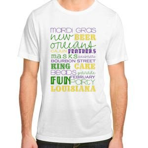 Mardi Gras New Orleans Festive Fun Party Adult ChromaSoft Performance T-Shirt