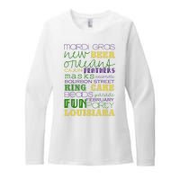 Mardi Gras New Orleans Festive Fun Party Womens CVC Long Sleeve Shirt