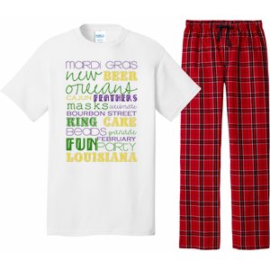 Mardi Gras New Orleans Festive Fun Party Pajama Set