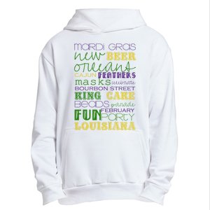 Mardi Gras New Orleans Festive Fun Party Urban Pullover Hoodie