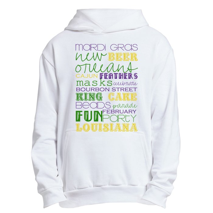 Mardi Gras New Orleans Festive Fun Party Urban Pullover Hoodie