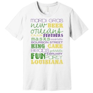 Mardi Gras New Orleans Festive Fun Party Premium T-Shirt