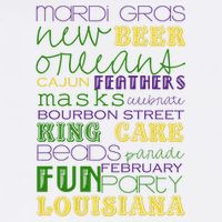 Mardi Gras New Orleans Festive Fun Party Baby Bodysuit