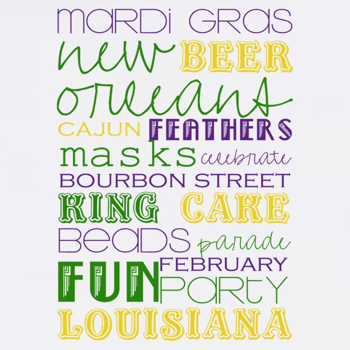Mardi Gras New Orleans Festive Fun Party Baby Bodysuit