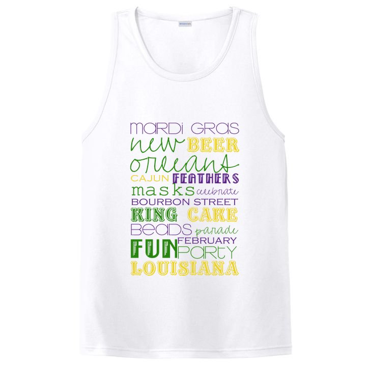 Mardi Gras New Orleans Festive Fun Party PosiCharge Competitor Tank
