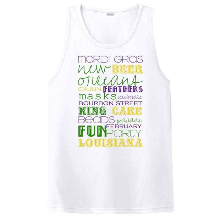 Mardi Gras New Orleans Festive Fun Party PosiCharge Competitor Tank