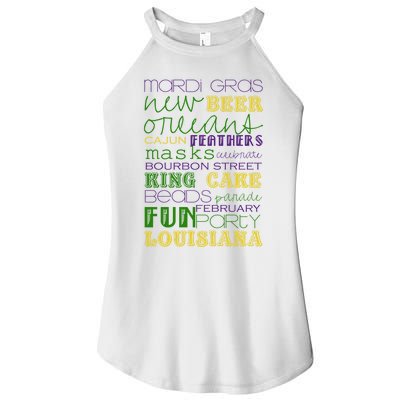 Mardi Gras New Orleans Festive Fun Party Women's Perfect Tri Rocker Tank