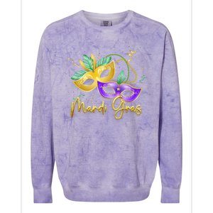 Mari Gras New Orleans Party Colorblast Crewneck Sweatshirt