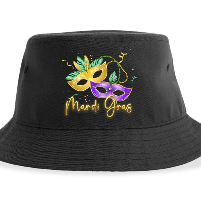 Mari Gras New Orleans Party Sustainable Bucket Hat