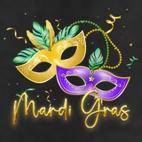 Mari Gras New Orleans Party 11oz C Handle Ceramic Mug
