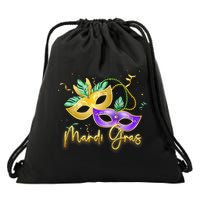 Mari Gras New Orleans Party Drawstring Bag
