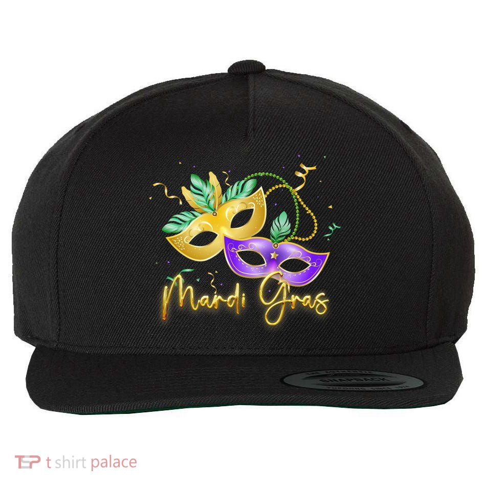 Mari Gras New Orleans Party Wool Snapback Cap