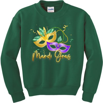 Mari Gras New Orleans Party Kids Sweatshirt