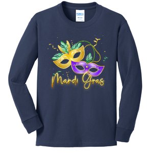 Mari Gras New Orleans Party Kids Long Sleeve Shirt