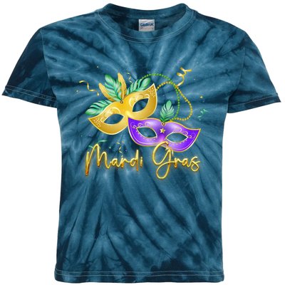 Mari Gras New Orleans Party Kids Tie-Dye T-Shirt