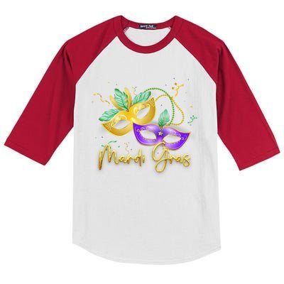 Mari Gras New Orleans Party Kids Colorblock Raglan Jersey