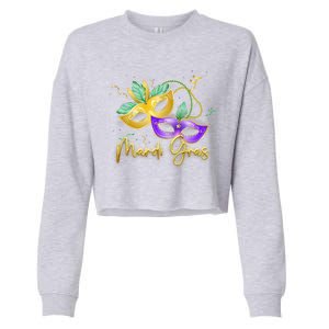 Mari Gras New Orleans Party Cropped Pullover Crew