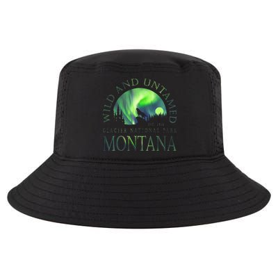 Montana Glacier National Park Northern Lights Cool Comfort Performance Bucket Hat