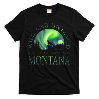 Montana Glacier National Park Northern Lights T-Shirt