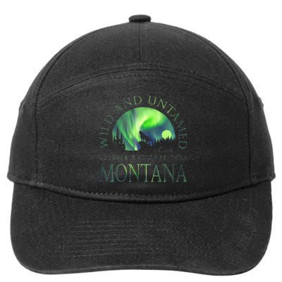 Montana Glacier National Park Northern Lights 7-Panel Snapback Hat