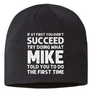 Mike Gift Name Personalized Birthday Funny Christmas Joke Sustainable Beanie