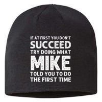 Mike Gift Name Personalized Birthday Funny Christmas Joke Sustainable Beanie