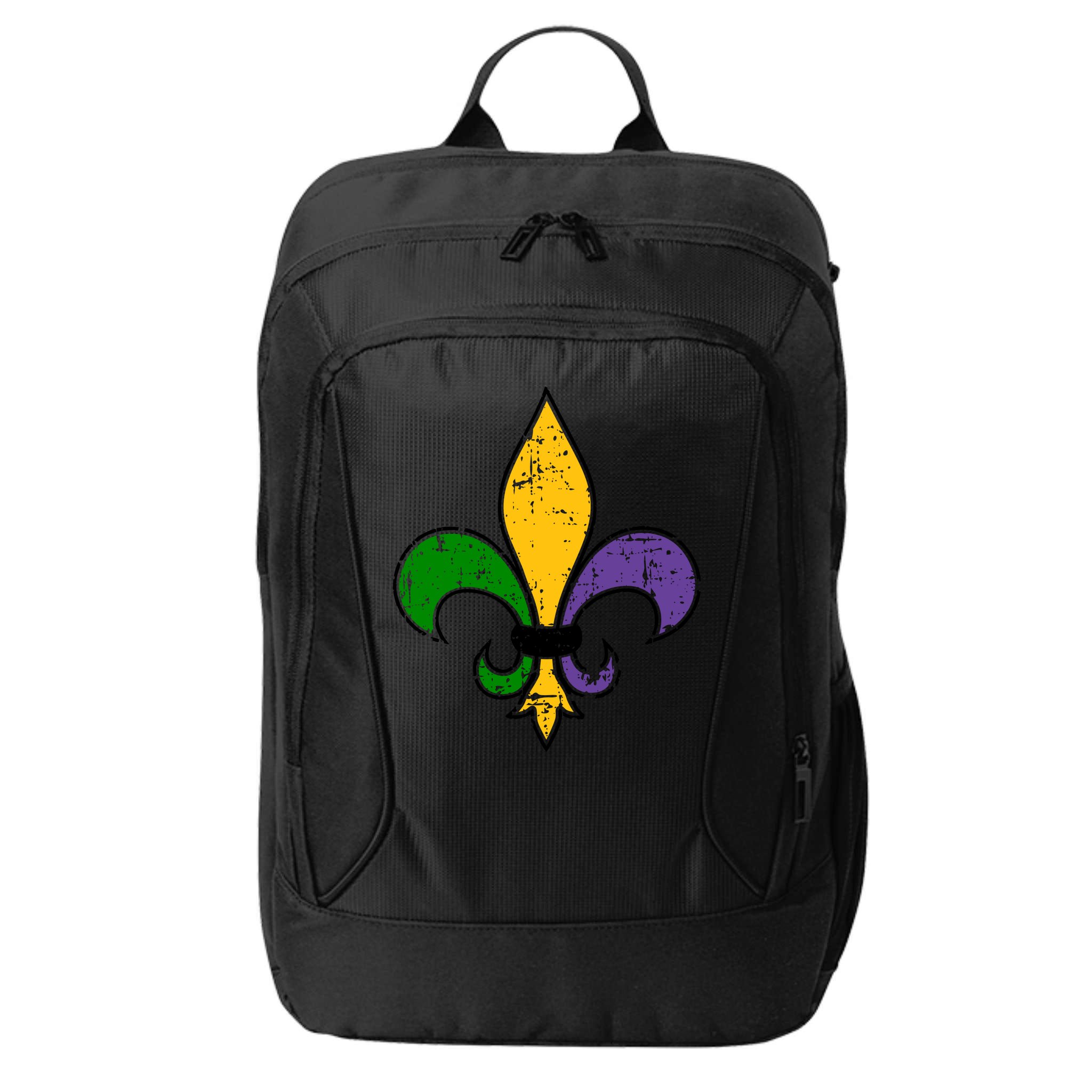 Mardi Gras New Orleans Fleur De Lis City Backpack